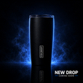 Coldest 20 oz Tumbler v2 hydration bottle with black lid and stainless steel body, designed for keeping drinks hot or cold.