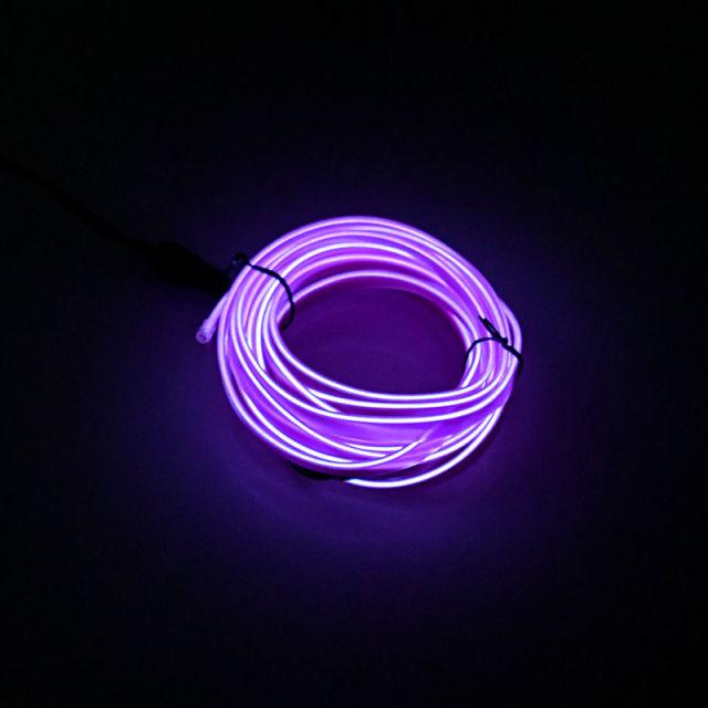 Stevvex 5m LED car interior ambient light strip with USB, multicolor neon, flexible decorative atmosphere lighting for dashboard and console