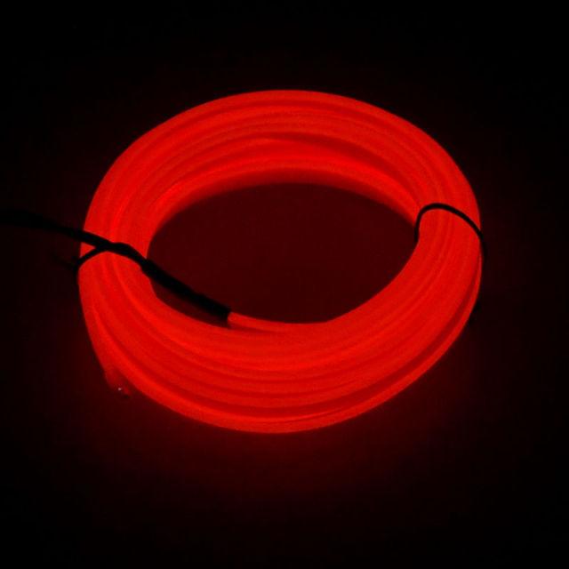 Stevvex 5m LED car interior atmosphere lamp with USB, flexible neon light strip for dashboard and decorative ambient lighting.