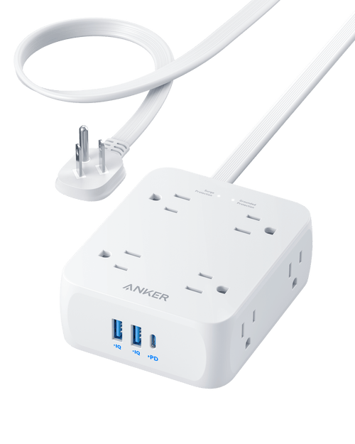Anker 341 USB power strip with multiple USB charging ports, compact design, and built-in safety features for convenient device charging.