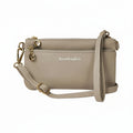 SaveTheGirls Bella RFID wallet with multiple card slots and secure design, shown in black leather.