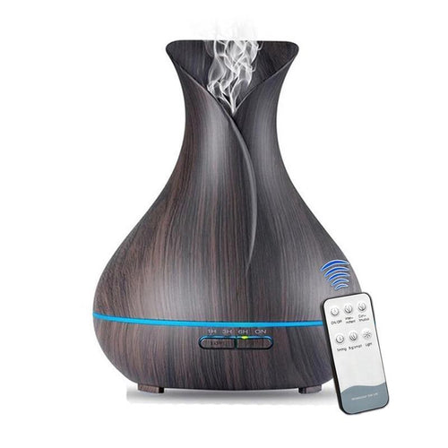 Stevvex 500ML ultrasonic essential oil diffuser with seven color lights, waterless auto-off, adjustable mist for home, bedroom, or spa.