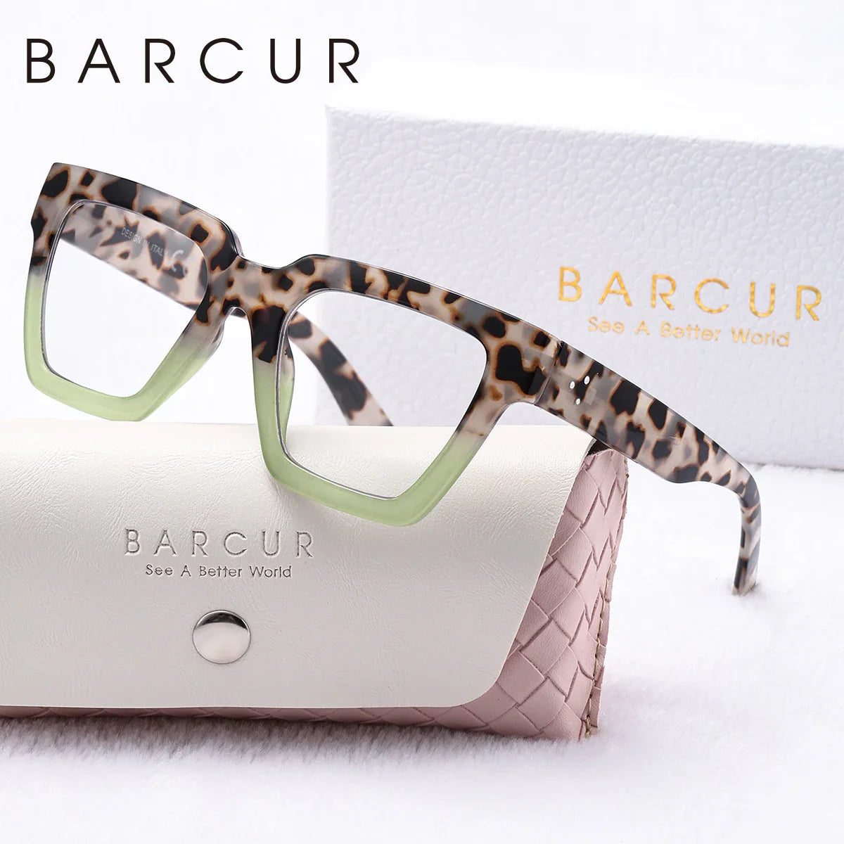 Pink square fashion reading glasses for women with thick frame, lightweight blue light blocking computer eyewear by Stevvex.