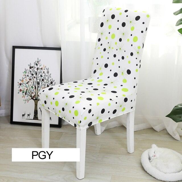 Stretch elastic Spandex chair covers by Stevvex, suitable for weddings, banquets, dining rooms, and office chairs.