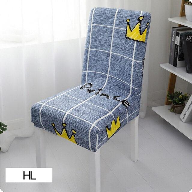 Stevvex stretch elastic spandex chair cover on a banquet chair, suitable for wedding, dining, office, and hotel settings.