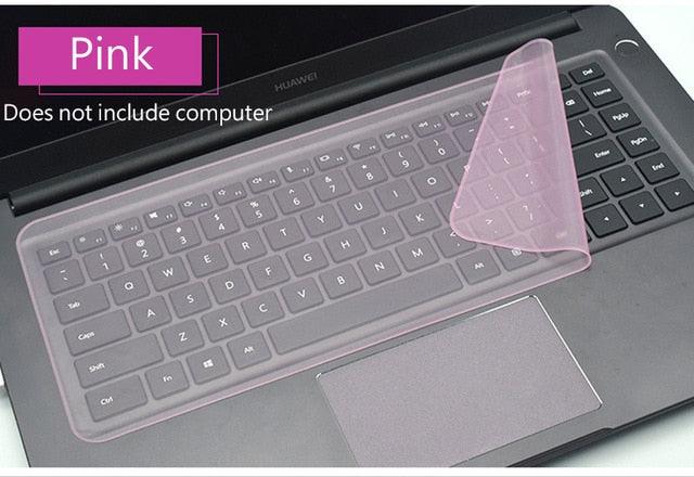 Stevvex universal silicone keyboard cover for gaming laptops, dustproof, waterproof, soft, and protective against dust and spills.