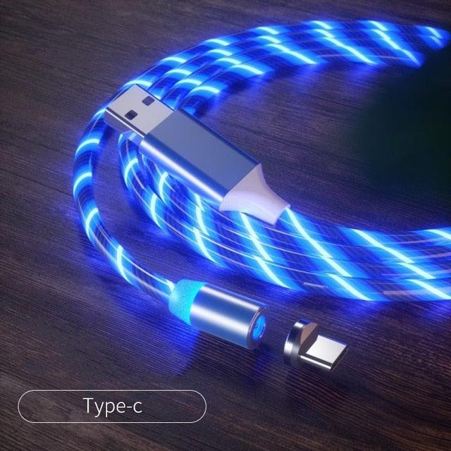 Stevvex USB magnetic phone charger cord with Micro USB, 360-degree rotation, fast charging, and magnetic connection for mobile phones.