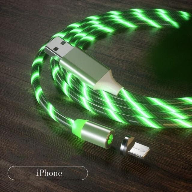 Stevvex magnetic USB phone charger cable with Micro USB connector, 360-degree swivel, fast charging, and magnetic data transfer line.